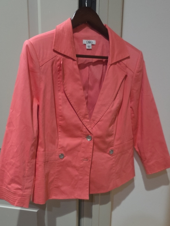 Cato Jackets & Blazers - Cato Coral Blazer with Notch Lapel